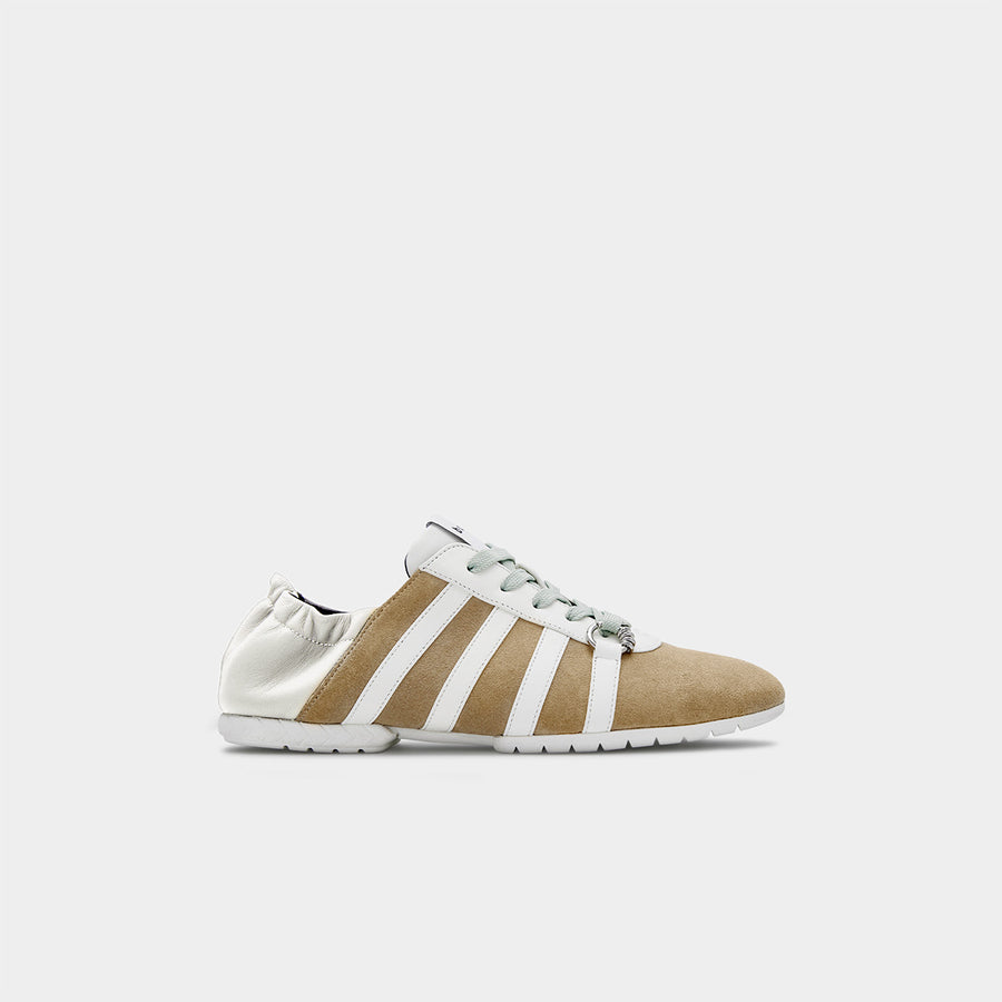 TYRES GLIDER LACED UP SNEAKER - KHAKI-GREY/WHITE