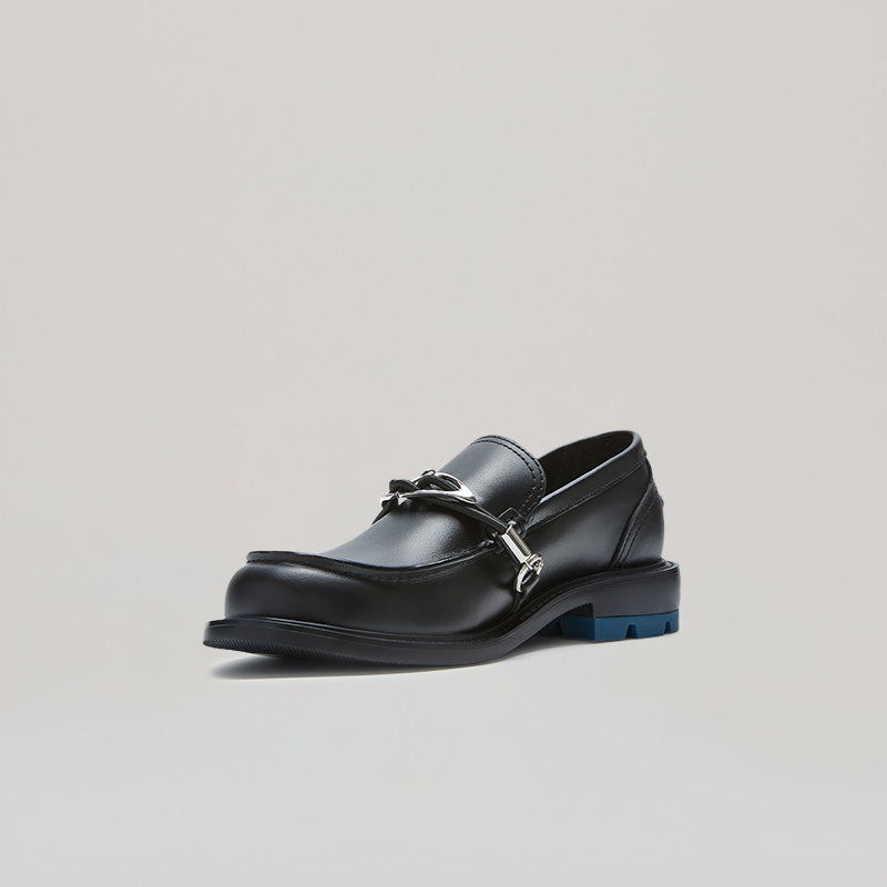 RE:RE MOCCASIN LOAFER - BLACK/BLUE