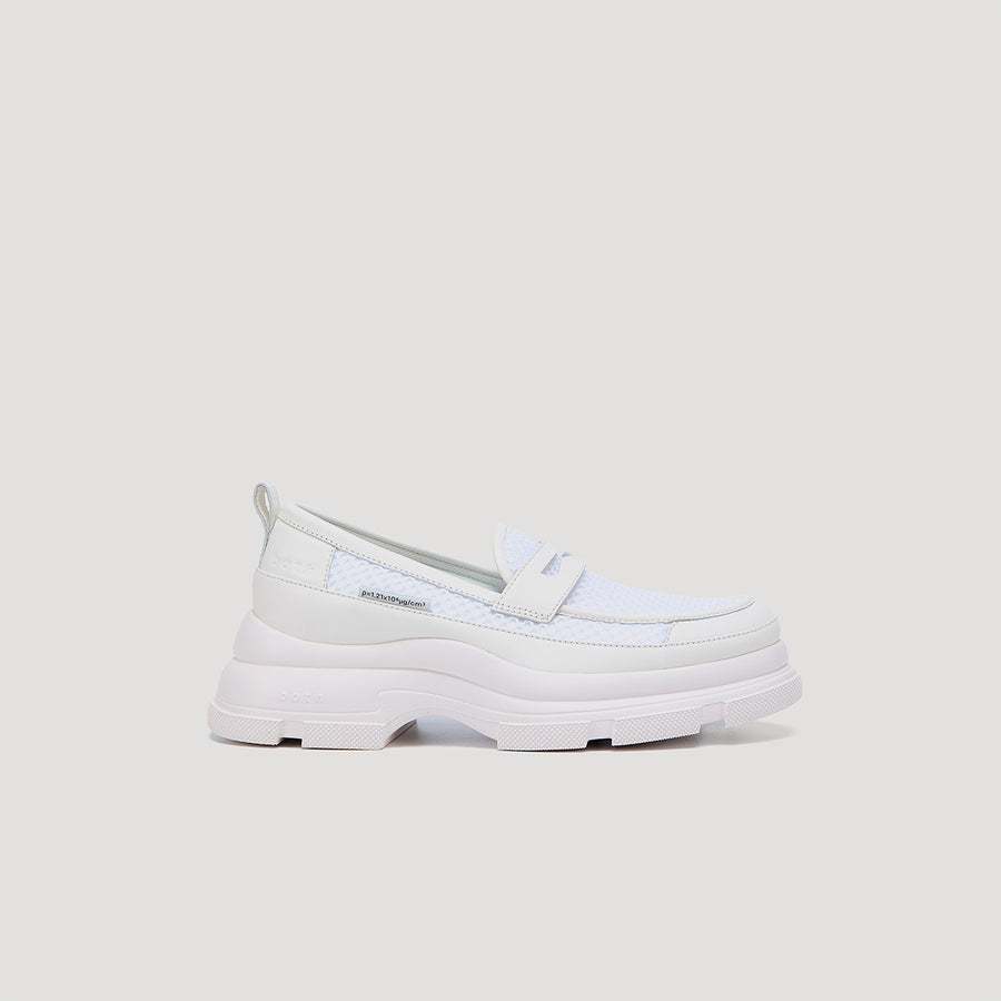 GAO EVA MESH LOAFER - WHITE/WHITE