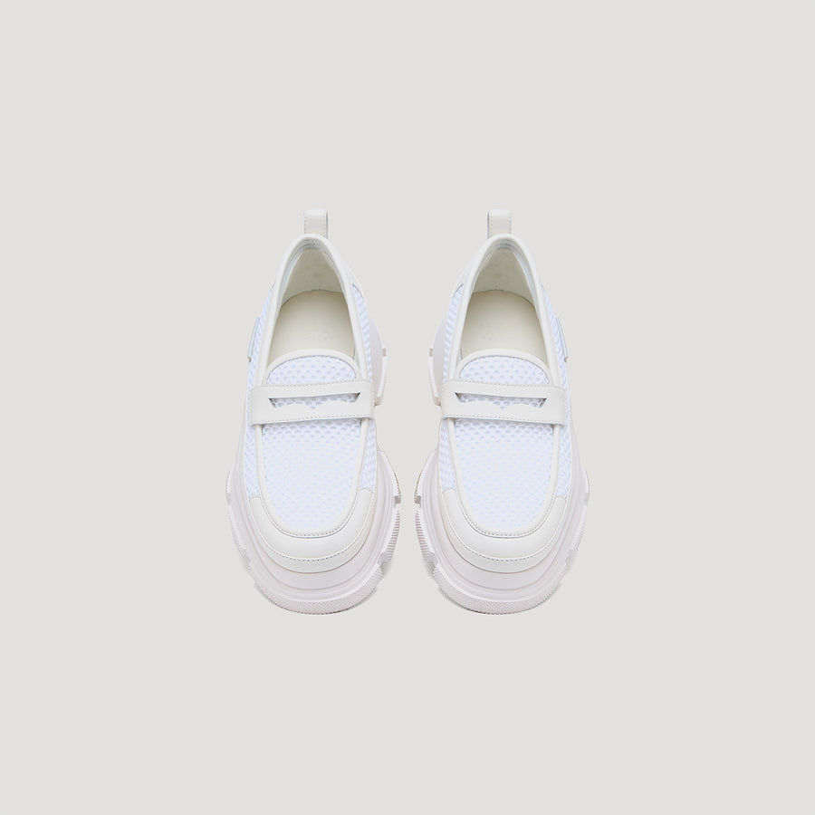 GAO EVA MESH LOAFER - WHITE/WHITE