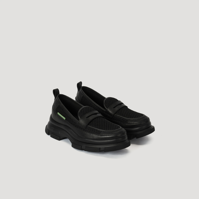 GAO EVA MESH LOAFER - BLACK/BLACK