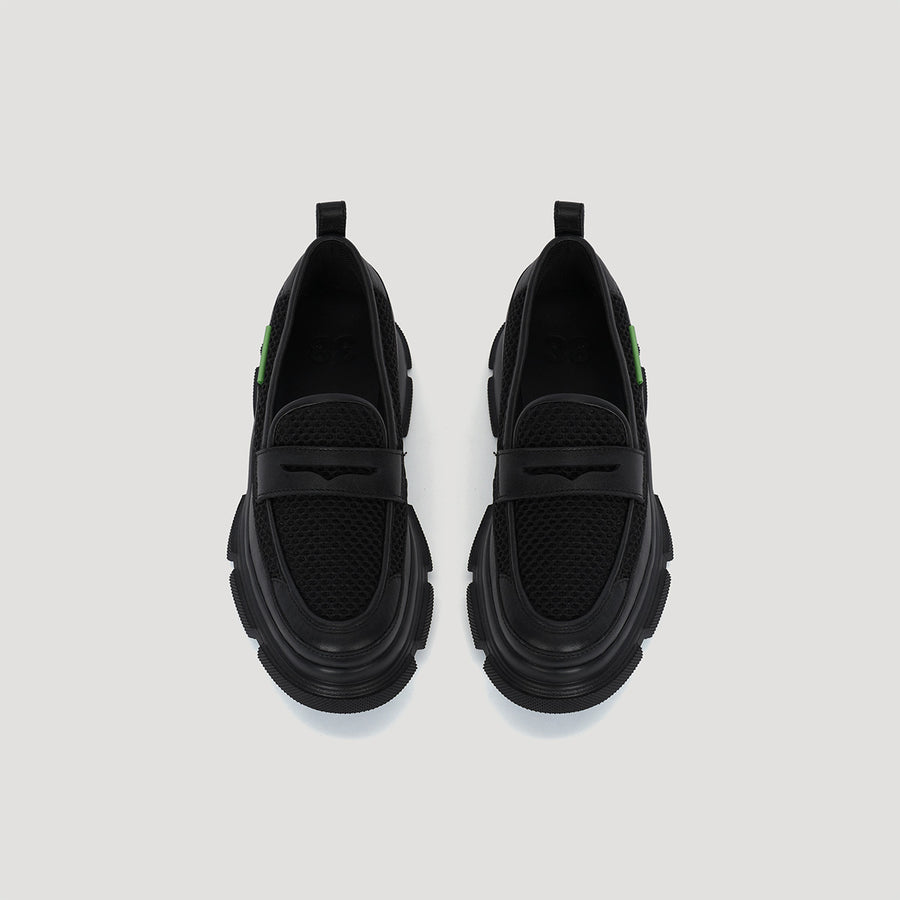 GAO EVA MESH LOAFER - BLACK/BLACK