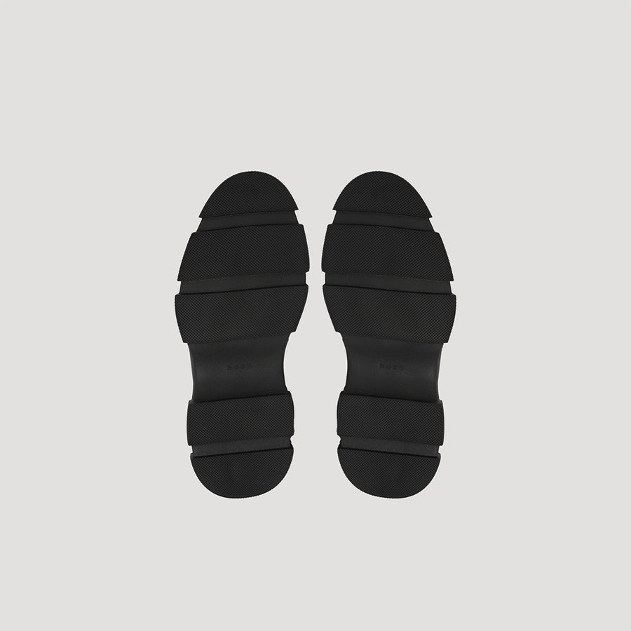 GAO EVA METAL LOGO LOAFER - BLACK/BLACK