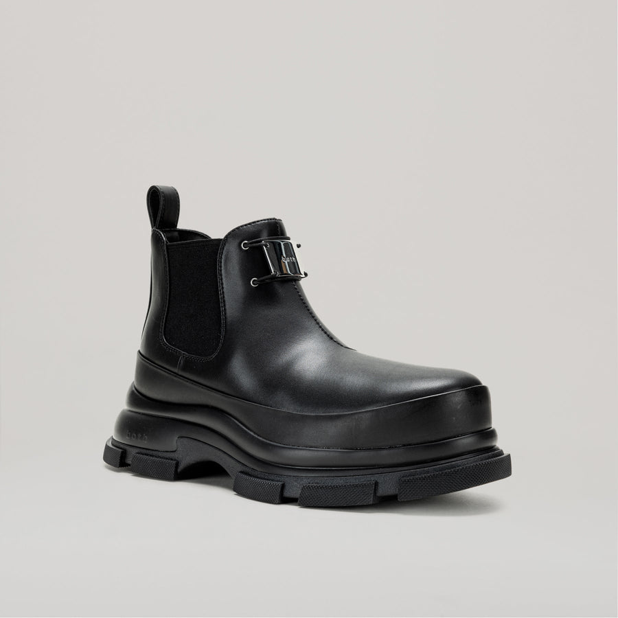 GAO EVA METAL LOGO ANKLE BOOT - BLACK/BLACK