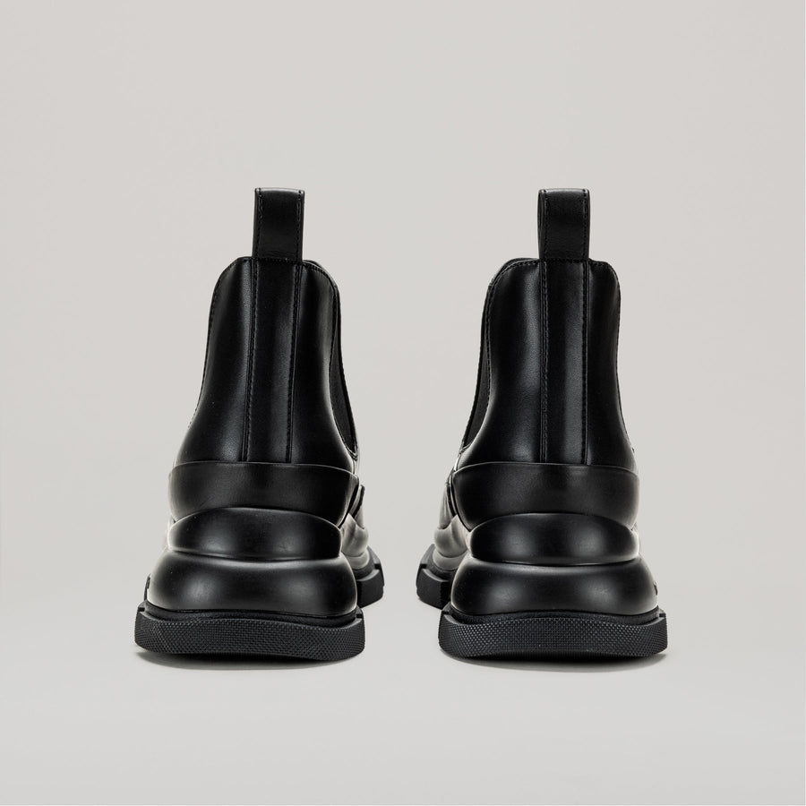 GAO EVA METAL LOGO ANKLE BOOT - BLACK/BLACK