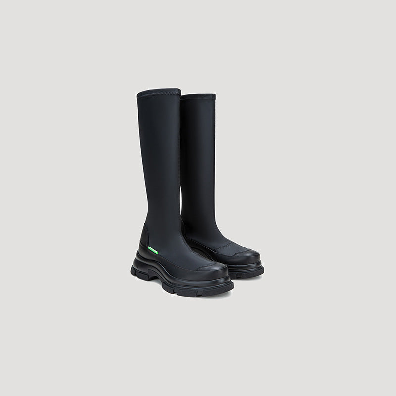 GAO EVA KNEE BOOTS - BLACK/BLACK