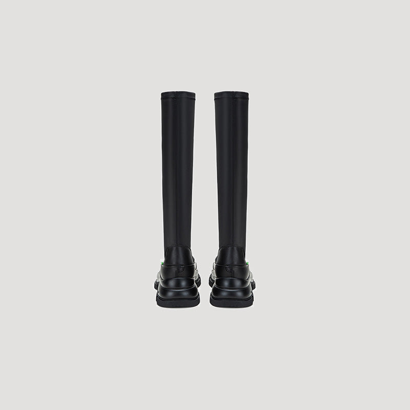 GAO EVA KNEE BOOTS - BLACK/BLACK