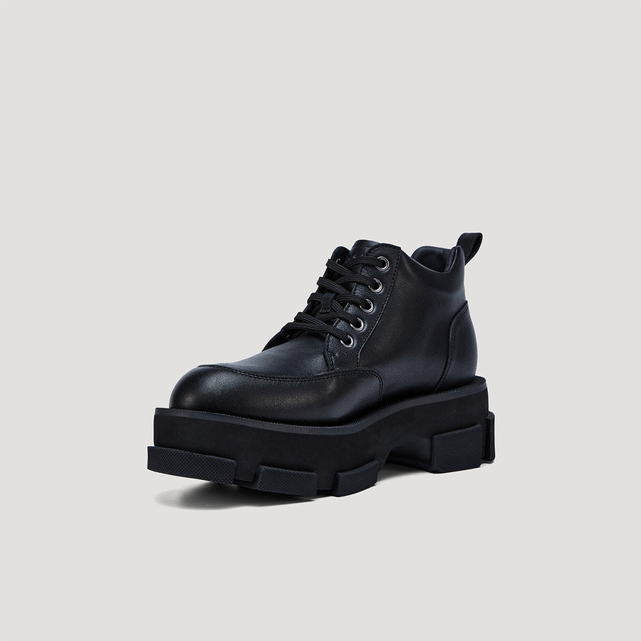 GAO PLATFORM MID ARMY BOOTS - BLACK/BLACK