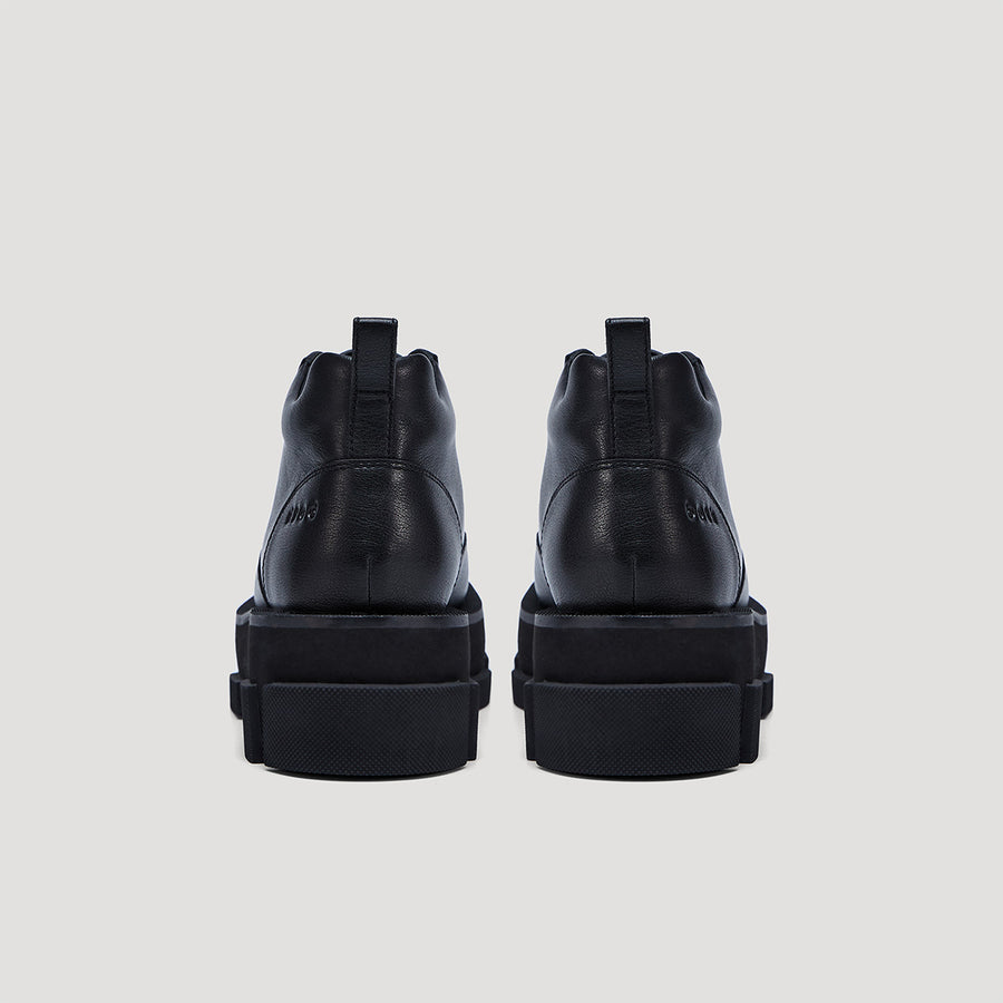 GAO PLATFORM MID ARMY BOOTS - BLACK/BLACK
