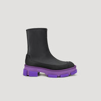 both x MB GAO PLATFORM TWO-WAYS BOOTS - BLACK/PURPLE