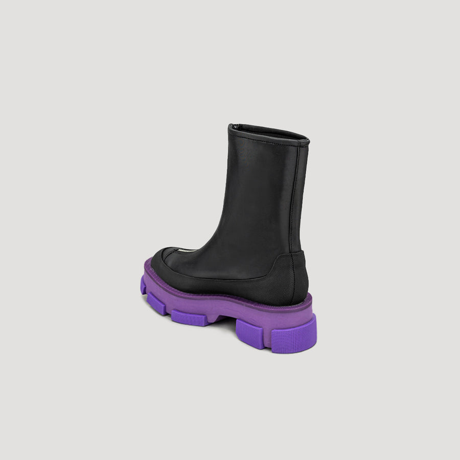 both x MB GAO PLATFORM TWO-WAYS BOOTS - BLACK/PURPLE