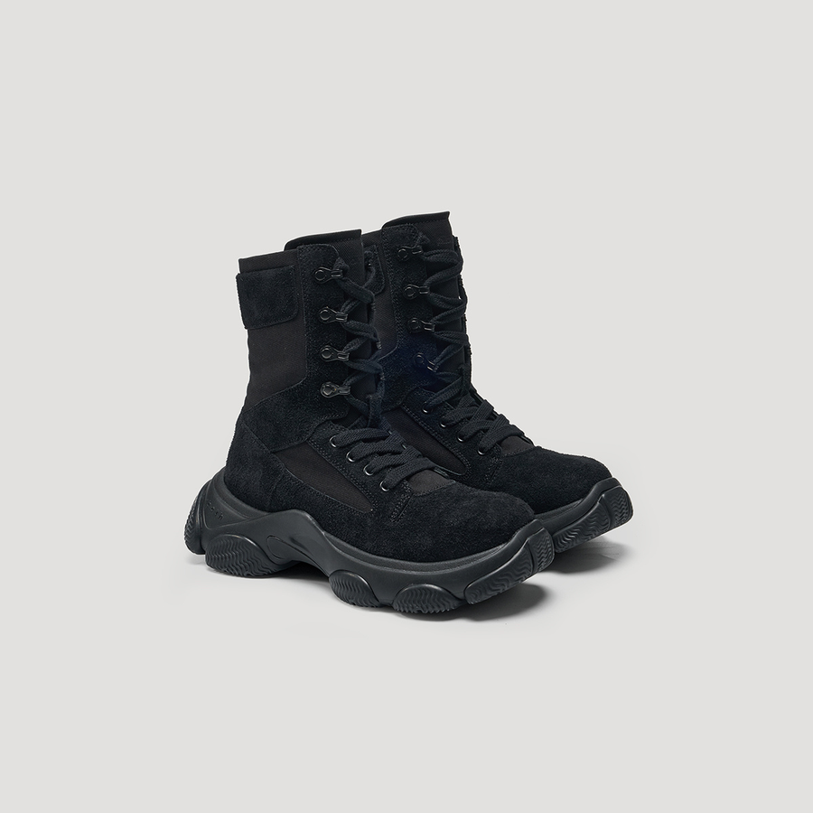 GUM BASTION COMBAT BOOTS - BLACK/BLACK