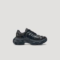 GUM RIPPLE SNEAKER - BLACK/BLACK