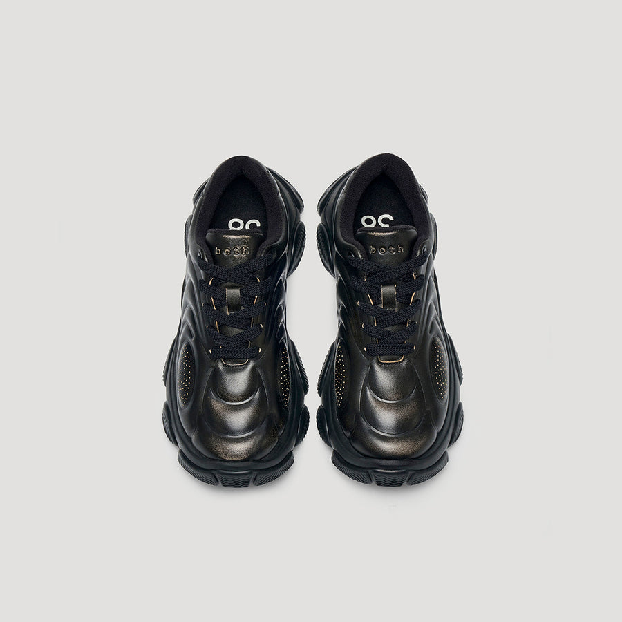 GUM RIPPLE SNEAKER - BLACK/BLACK