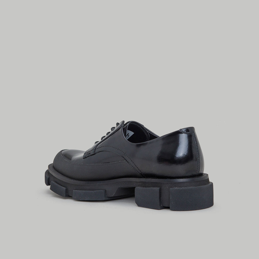 GAO DERBIES - SPAZZOLATO-BLACK/BLACK