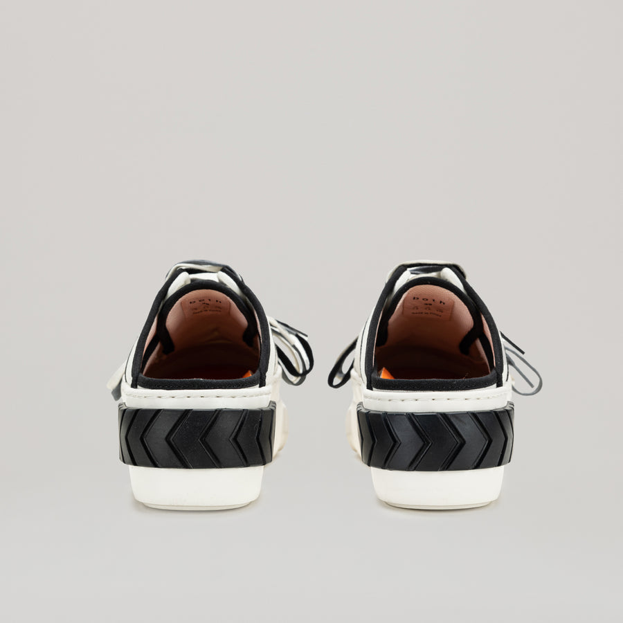 TYRES PLATFORM MULTI-LACED MULES - BLACK/WHITE