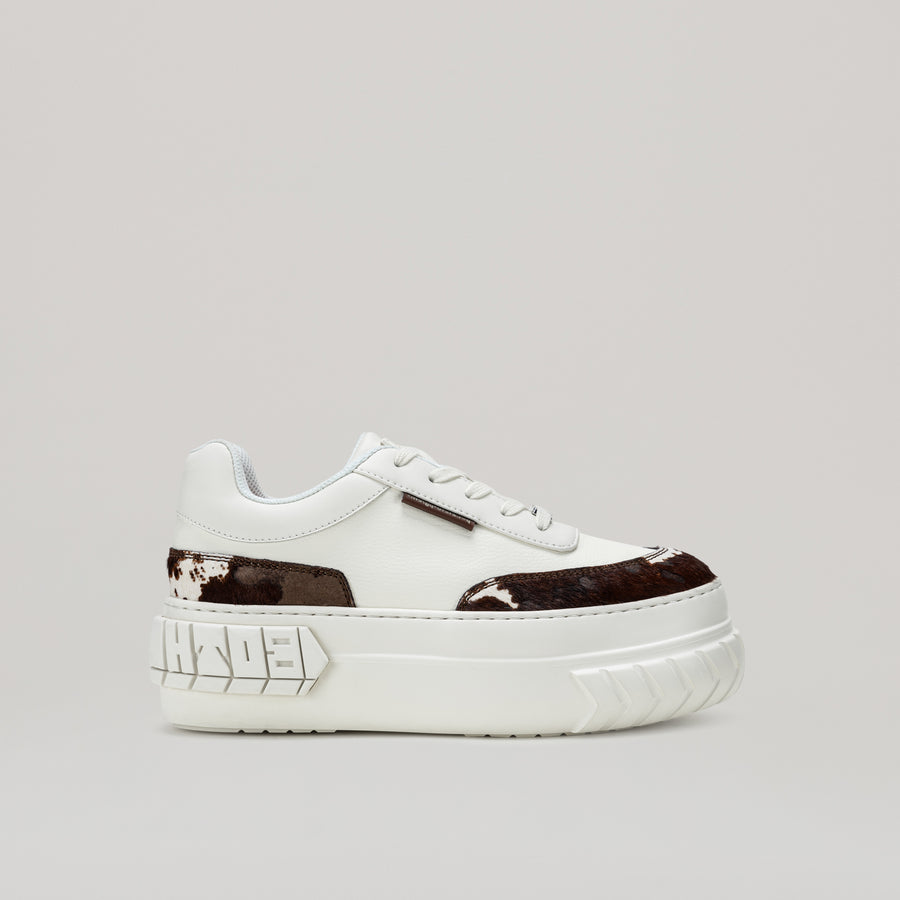 TYRES PLATFORM SNEAKER - BROWN/WHITE