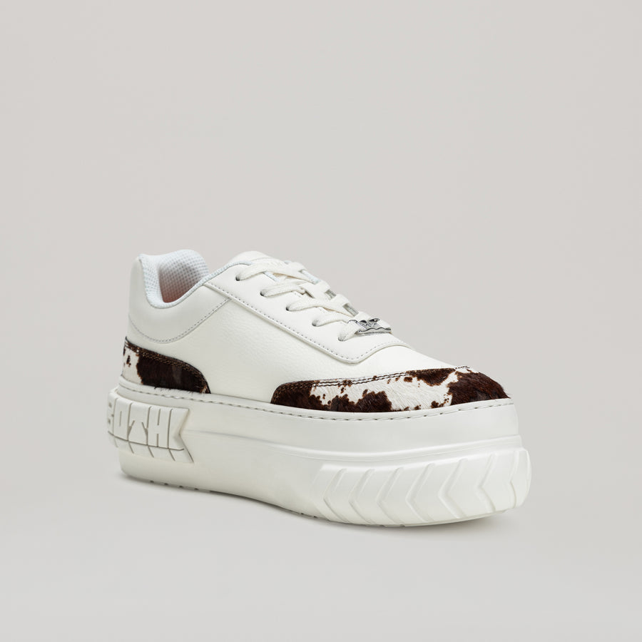 TYRES PLATFORM SNEAKER - BROWN/WHITE